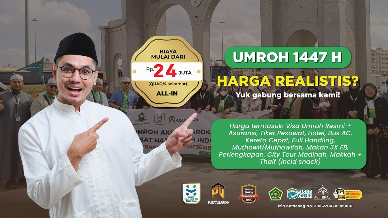 Paket Biaya Umroh Musim 1447 H Periode 2025-2026