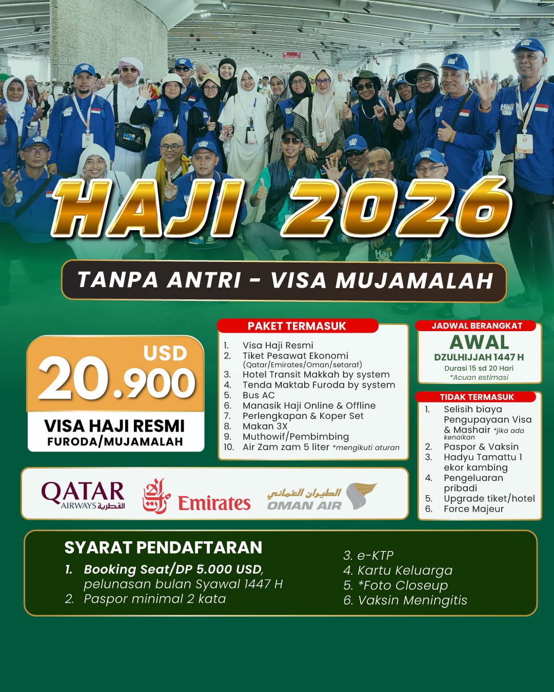 Haji Furoda Mujamalah 2026 Paket Silver